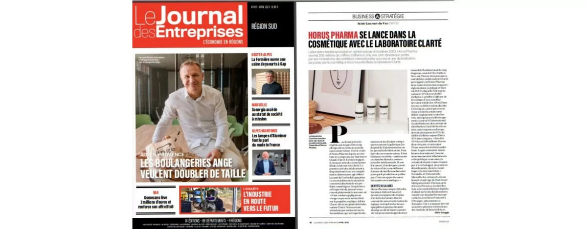 Clarté Laboratoire dans le Journal des Entreprises